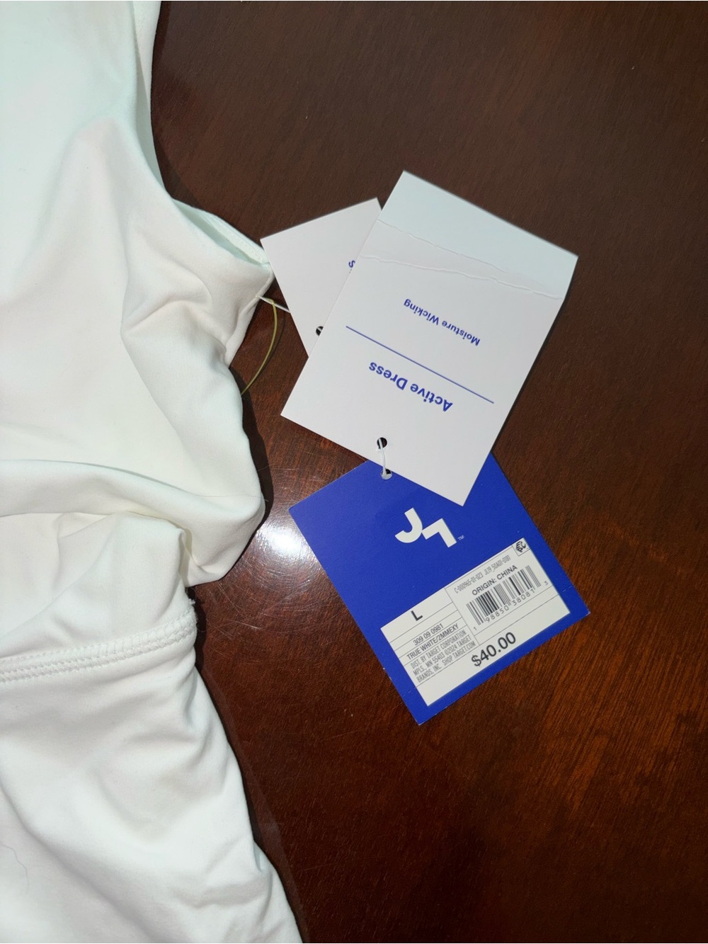 Joylab tennis dress l true white tennis outfit skirt skort ruffle layer new nwt - Picture 3 of 4